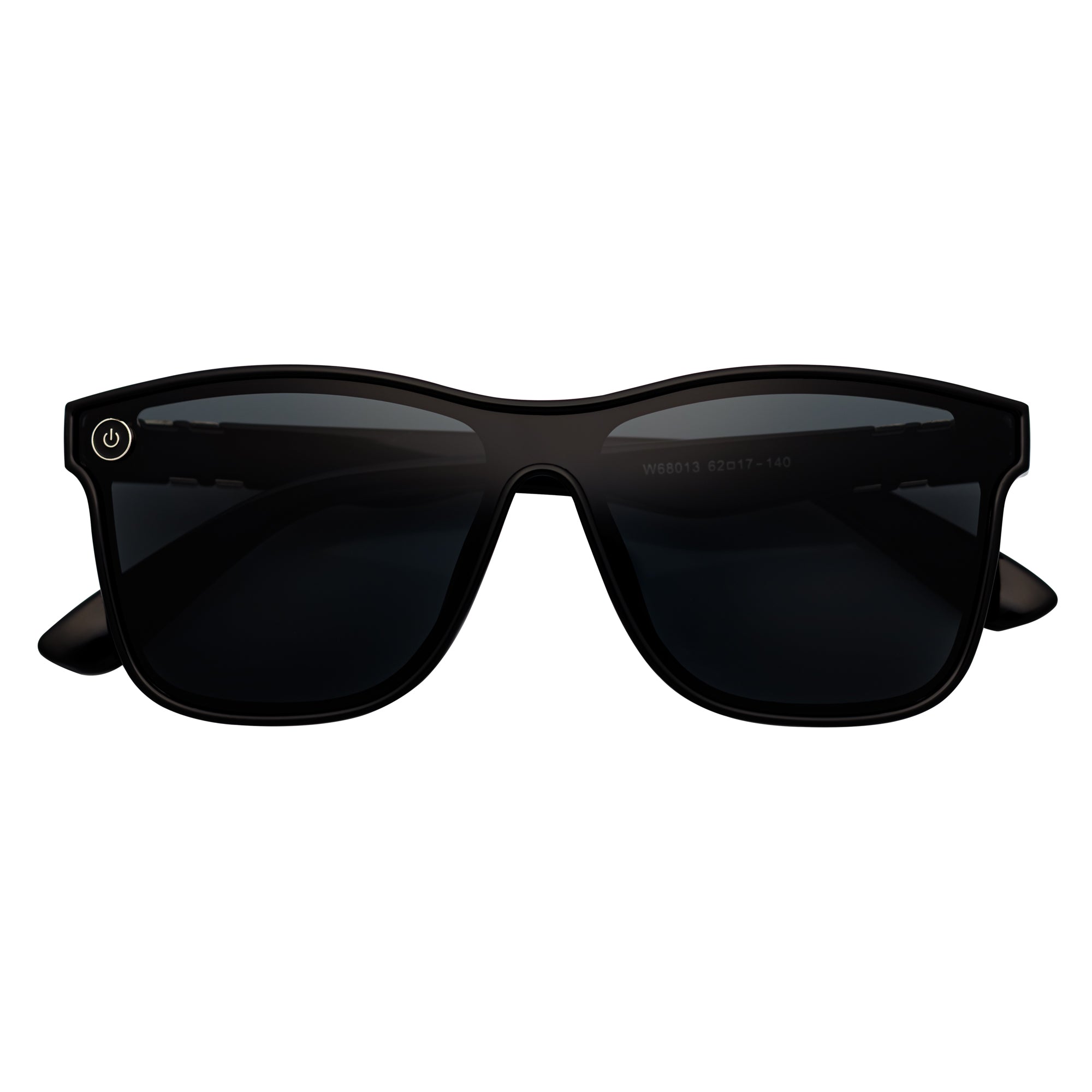 ZENITH - Mono Lens Shield Horn Rimmed Sunglasses Black Smoke