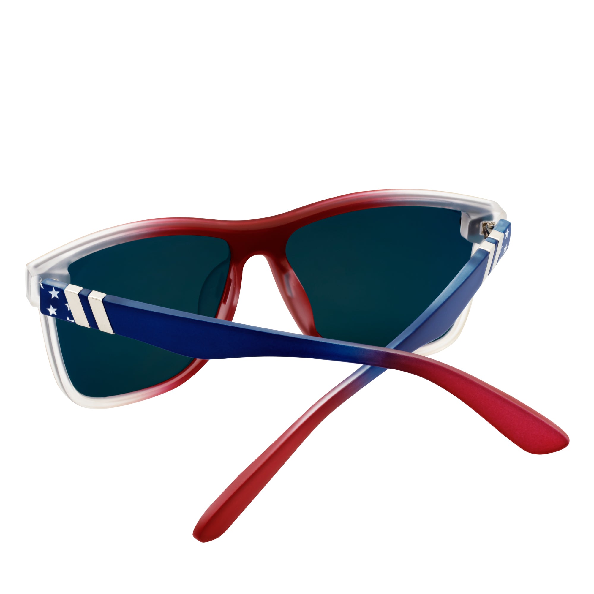 ZENITH - Mono Lens Shield Horn Rimmed Sunglasses RWB Orange Mirror