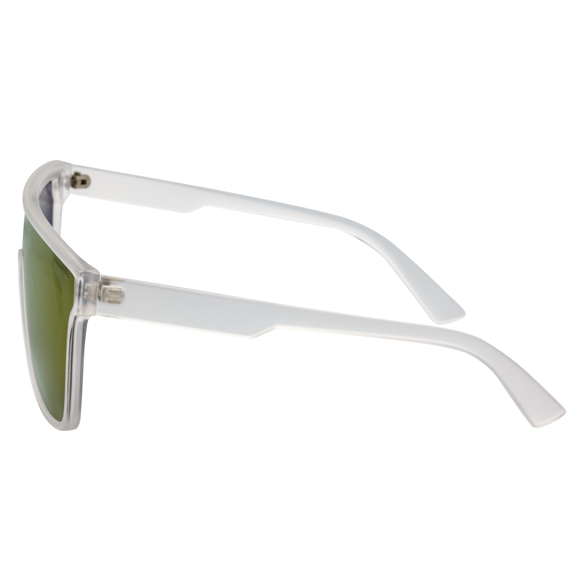 AEON - Flat Top Shield Polarized Sunglasses Mono Lens Frost Purple Mirror