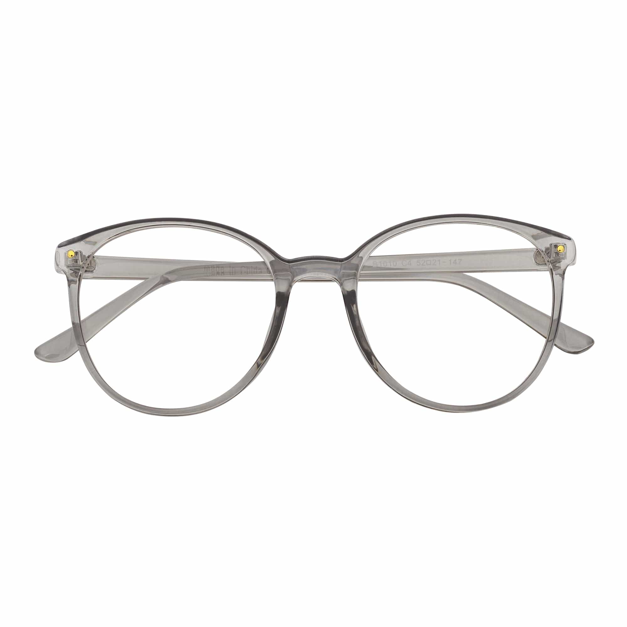 ARBUS - Round Horn Rimmed Blue Light Glasses Clear Gray Clear Lens