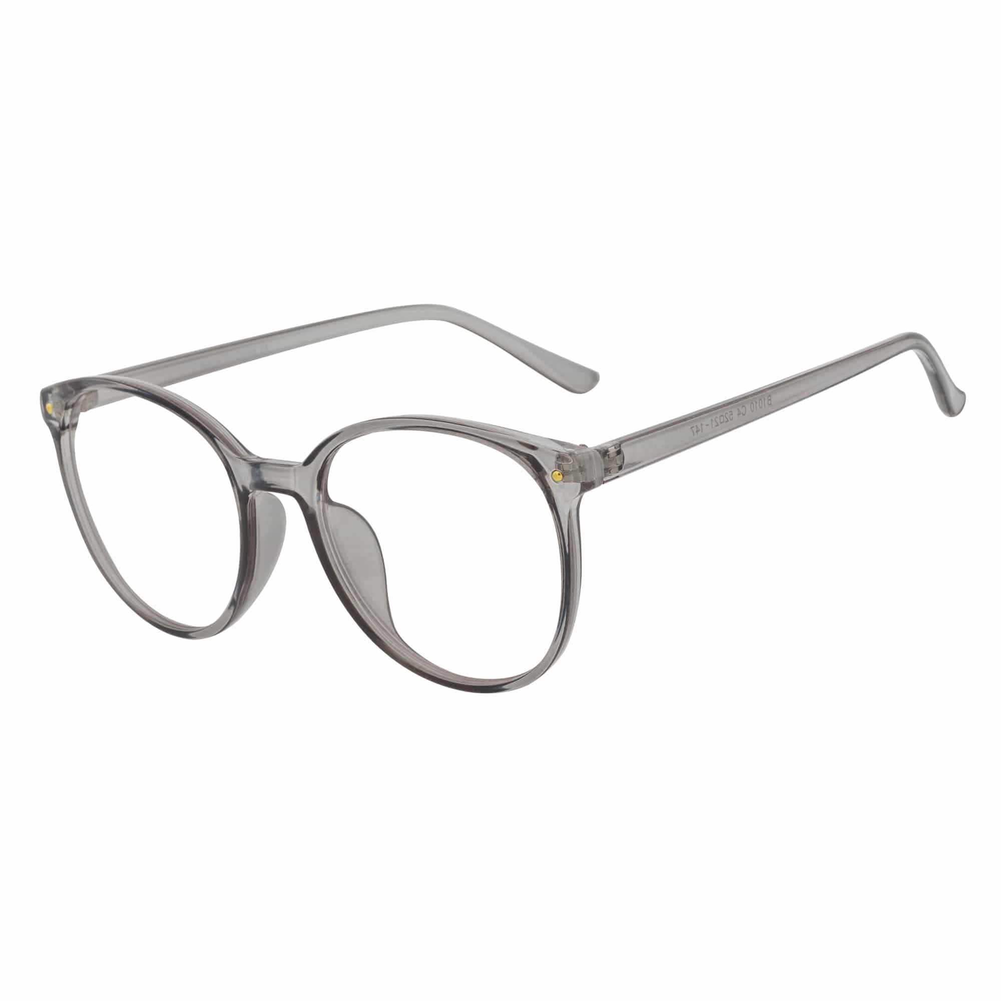 ARBUS - Round Horn Rimmed Blue Light Glasses Clear Gray Clear Lens