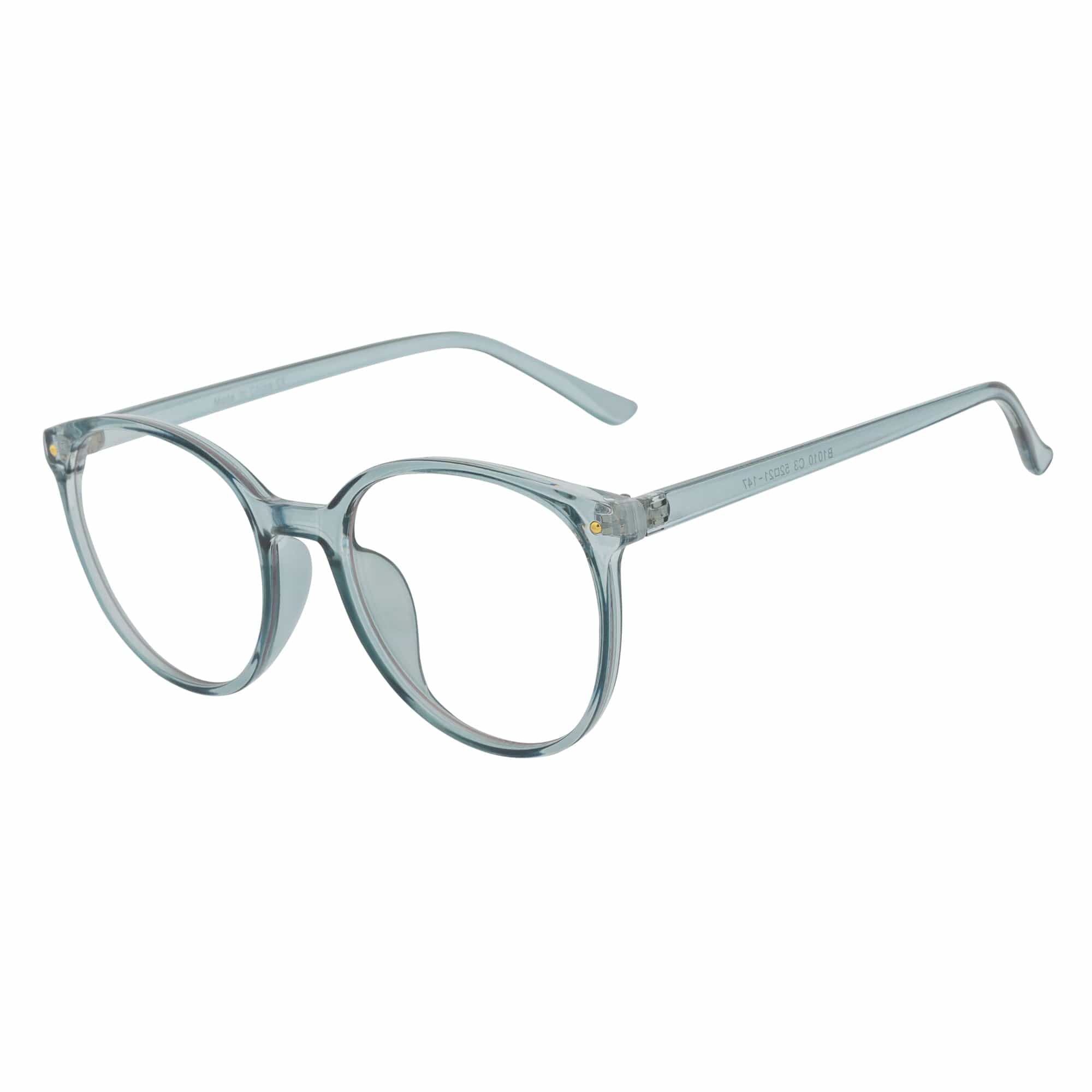 ARBUS - Round Horn Rimmed Blue Light Glasses Clear Green Clear Lens