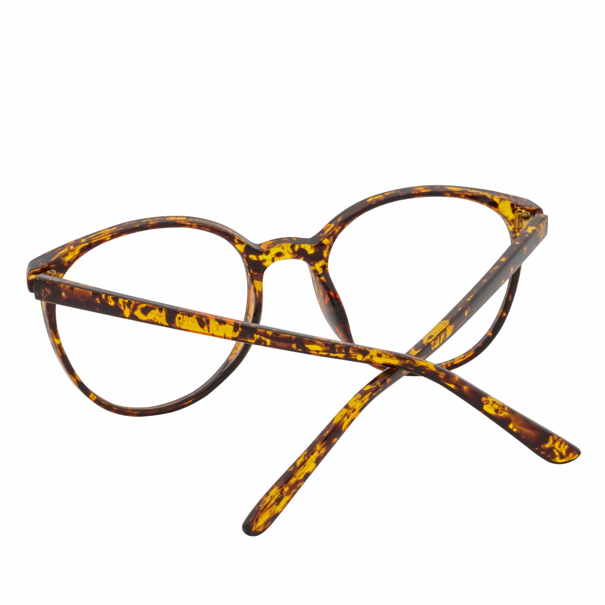 ARBUS - Round Horn Rimmed Blue Light Glasses Tortoise Shell Clear Lens
