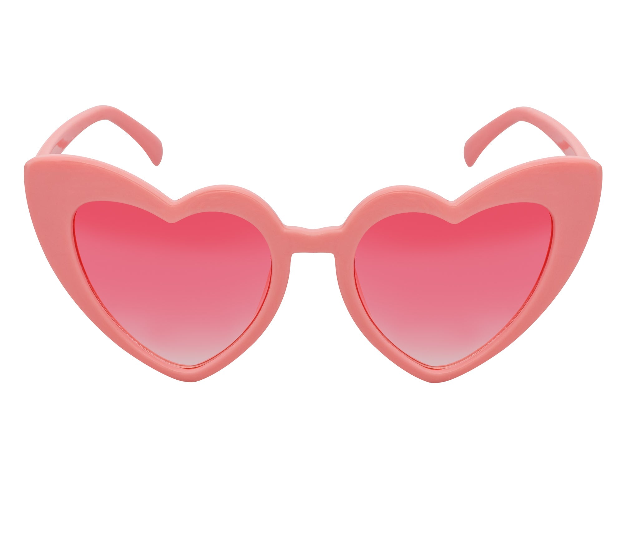 LITTLEHEART - Kids Girls Small Heart Shaped Sunglasses Pink Pink Lens