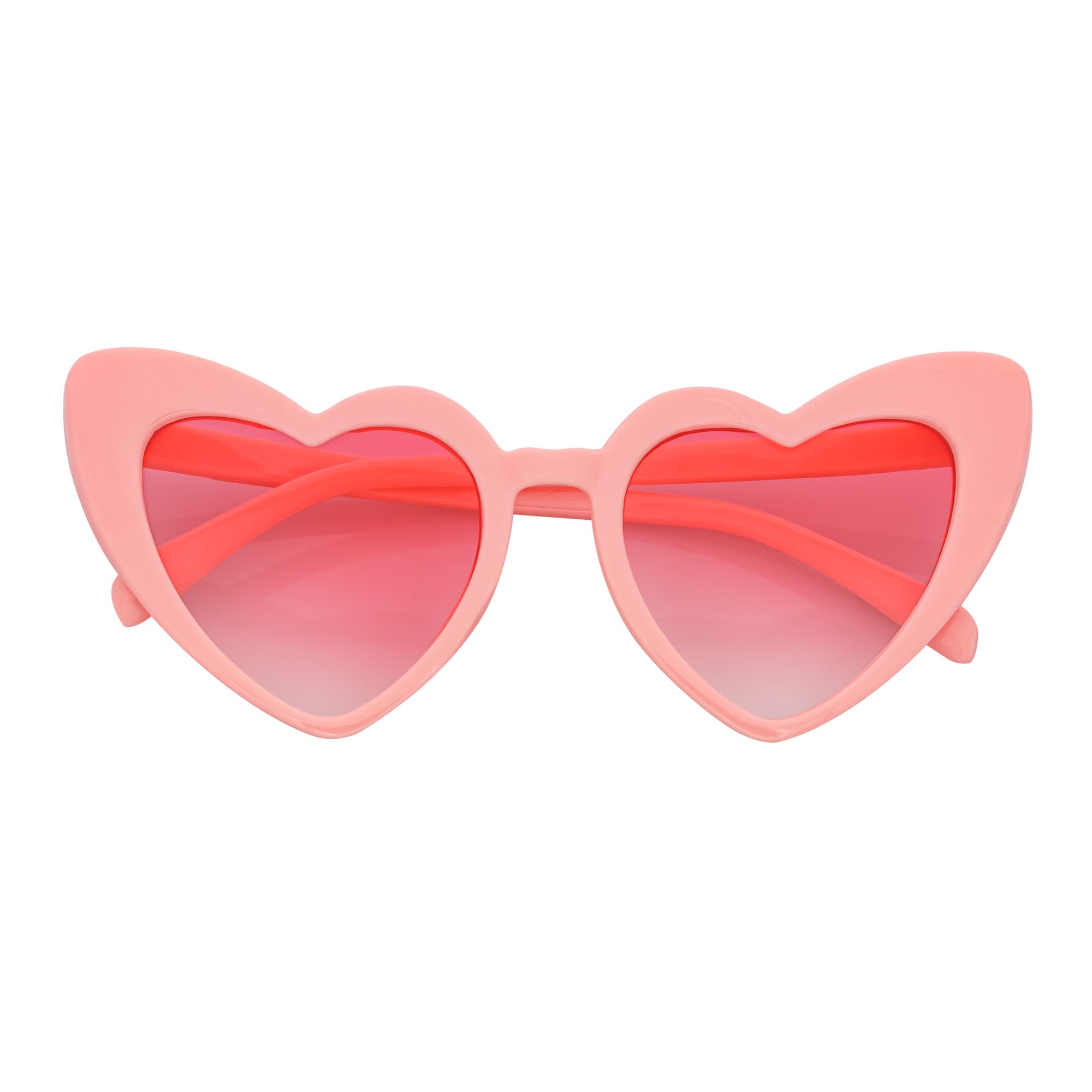 LITTLEHEART - Kids Girls Small Heart Shaped Sunglasses Pink Pink Lens