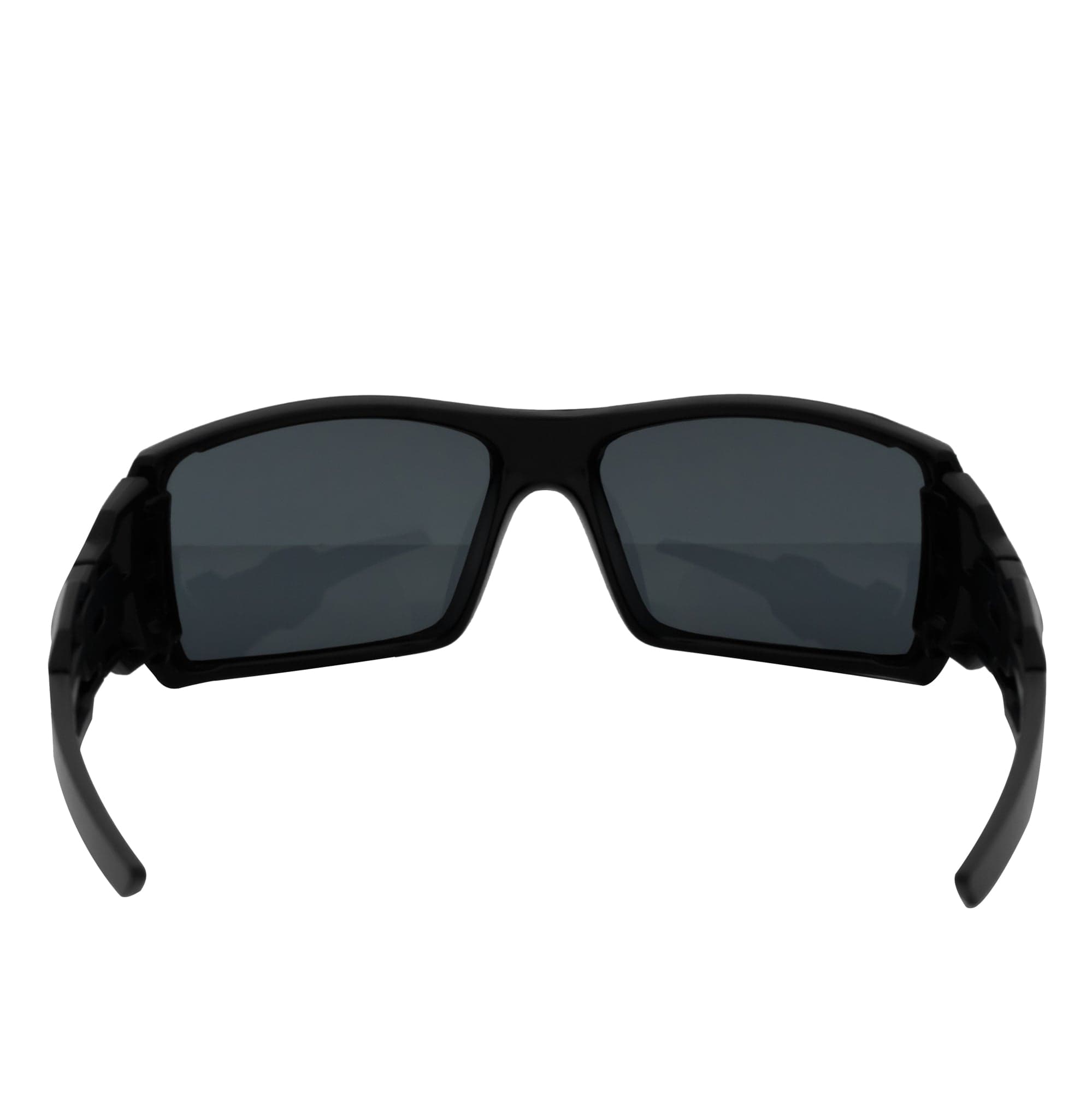 FUEL - Modern Sports Wraparound Single Lens Sunglasses Matte Black Smoke Tint