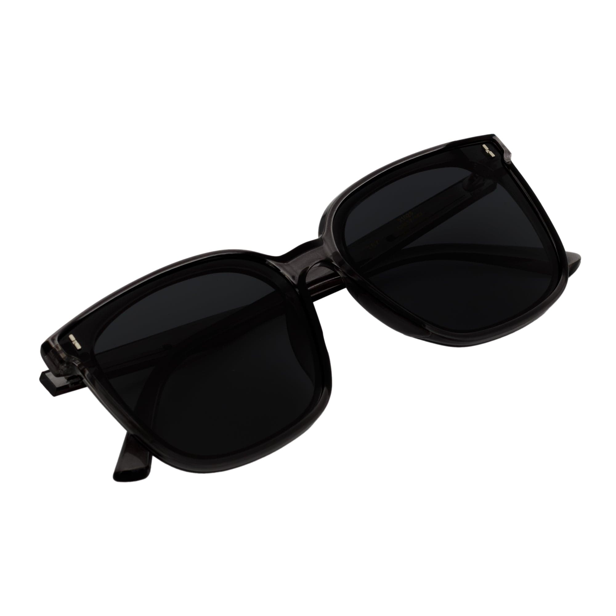 KARA - Polarized Womens Oversize Square Cat Eye Sunglasses Clear Gray Smoke