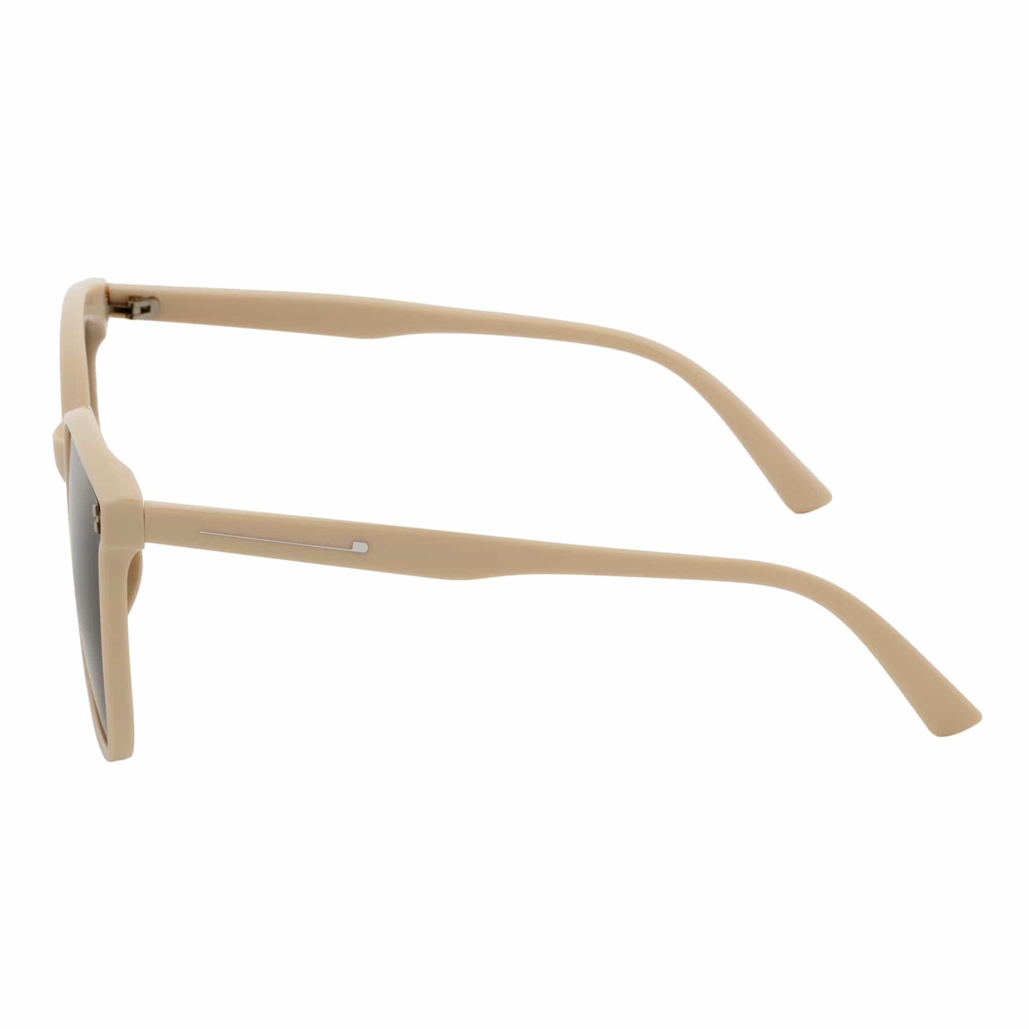 KARA - Polarized Womens Oversize Square Cat Eye Sunglasses Creme Smoke