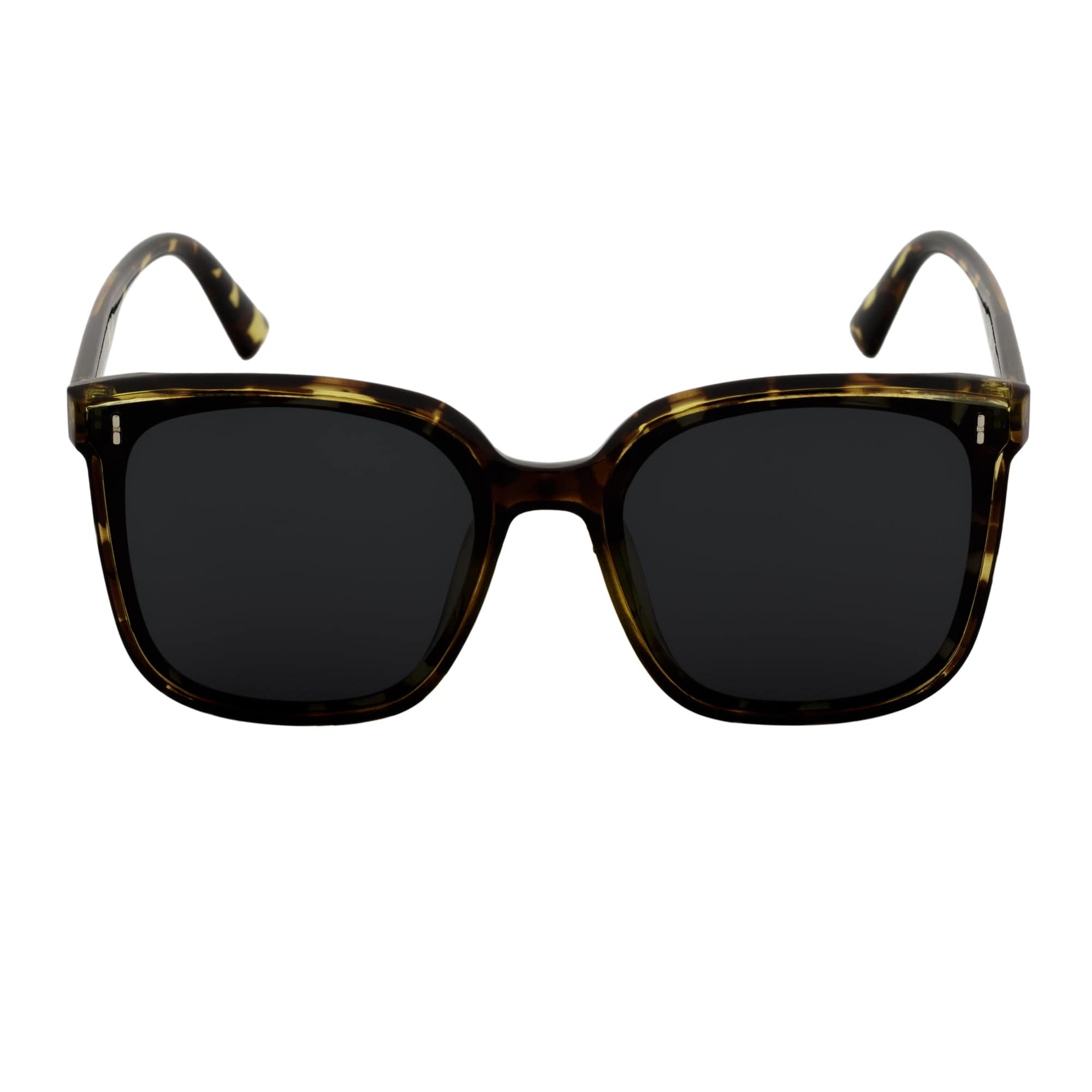 KARA - Polarized Womens Oversize Cat Eye Sunglasses Green Tortoise Smoke