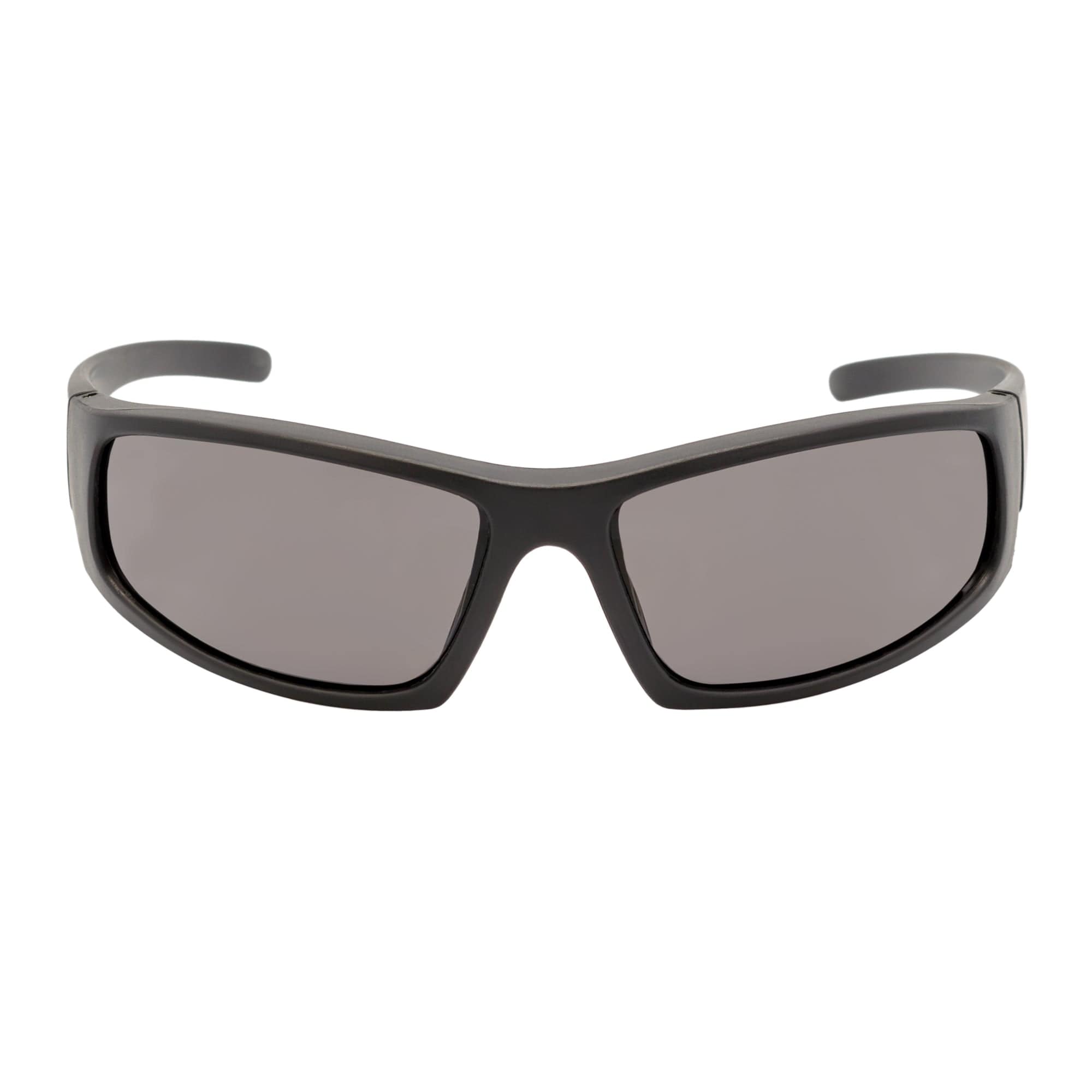 KASTOR - Modern Rectangle Sports Wraparound Sunglasses Matte Black Smoke