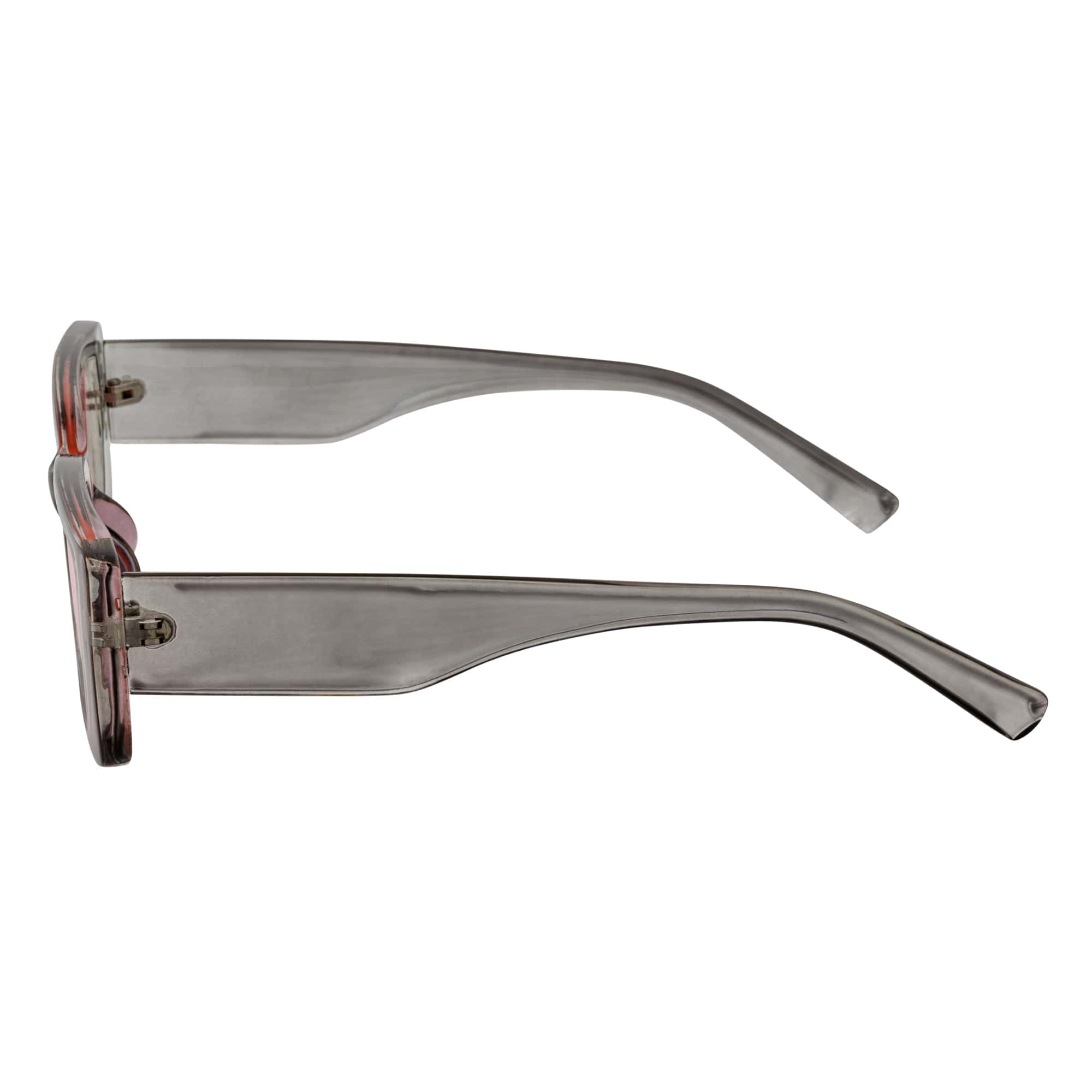 MODCAT - Small Cat Eye Rectangle Sunglasses 90s Fashion Clear Gray Pink