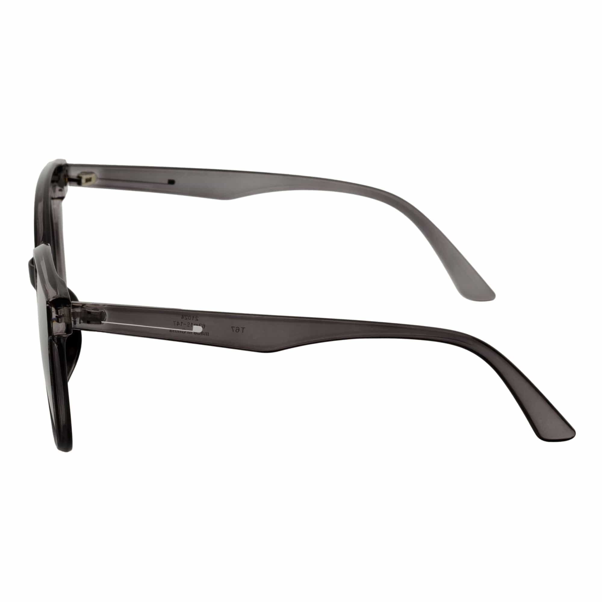 MYA - Polarized Womens Oversize 3 Pin Cat Eye Sunglasses Clear Gray Smoke - MorspecsM1043-2