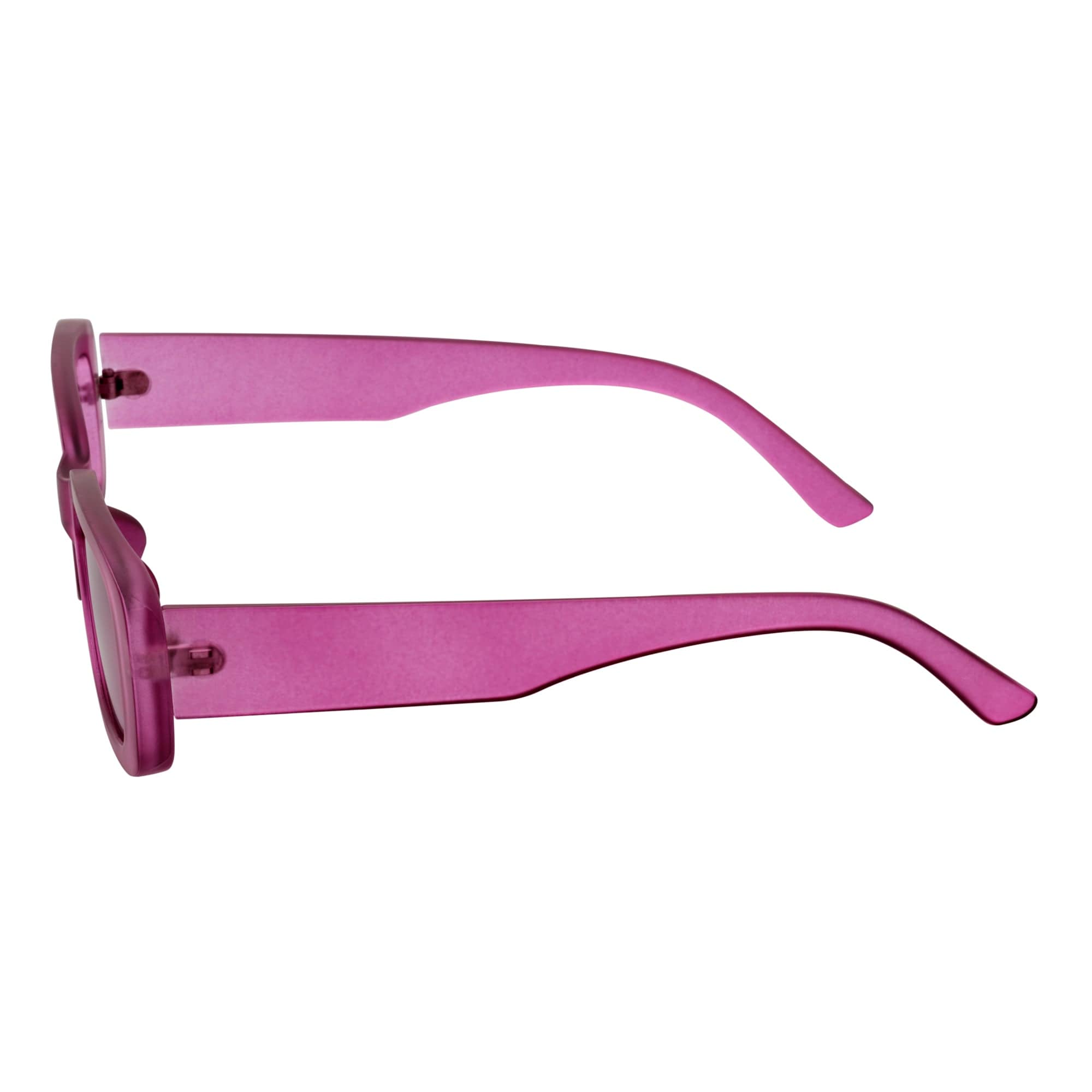 SLIM - Retro 90s Slim Small Rectangle Sunglasses Purple Frame Purple Tint - Morspecs M1034-8