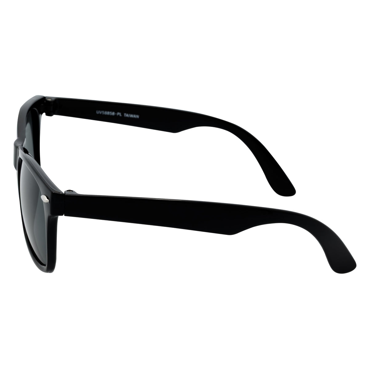 WAYFAIRE - Polarized Horn Rimmed Sunglasses Gloss Black Smoke