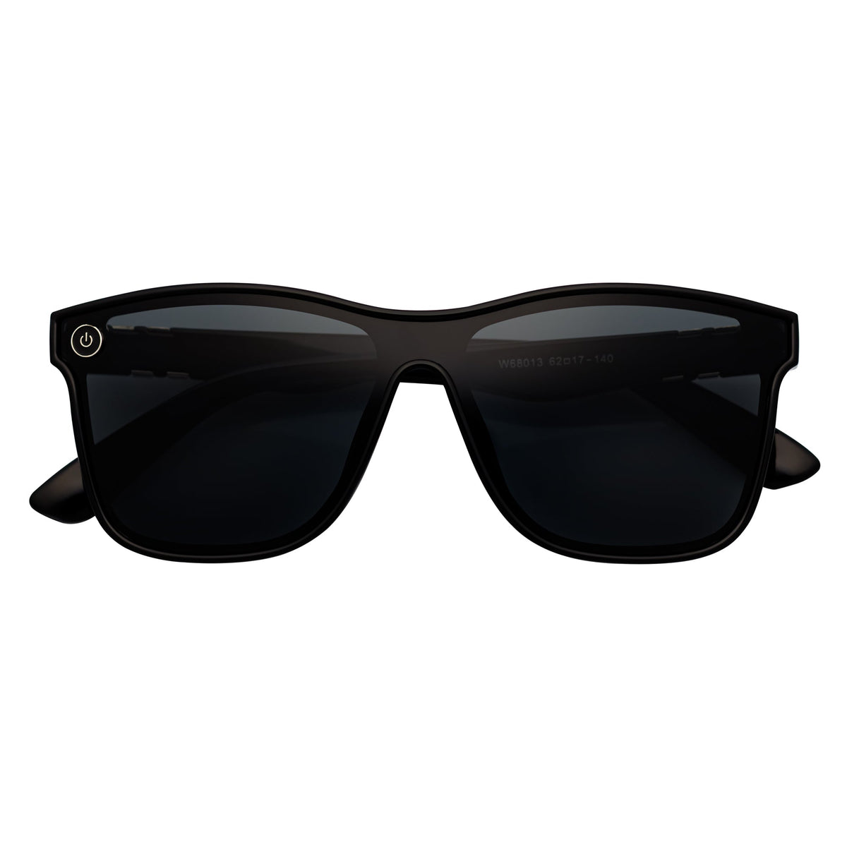 ZENITH - Mono Lens Shield Horn Rimmed Sunglasses Black Smoke