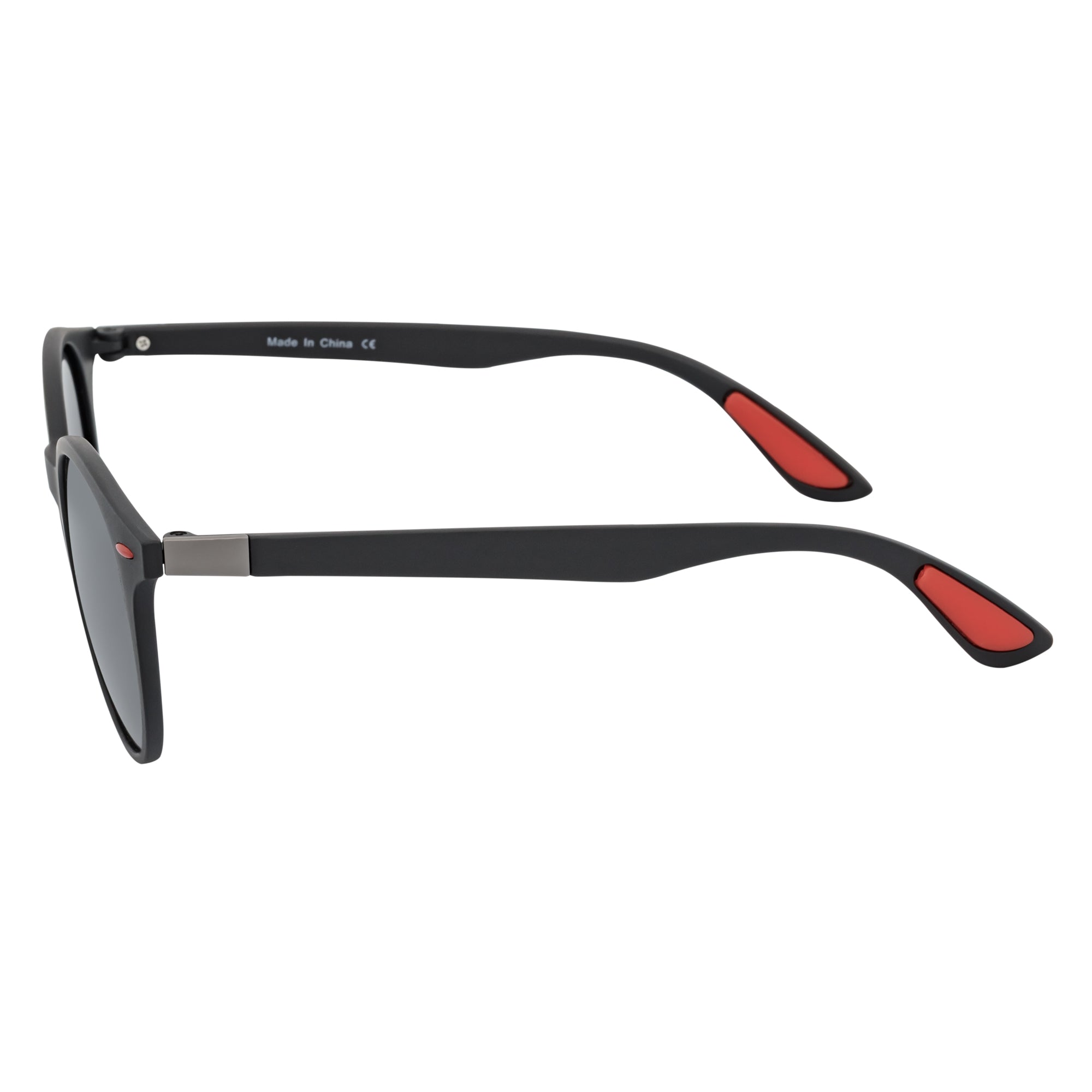 RAYSPORT - Polarized P3 Round Sunglasses Textured Matte Black Smoke Lens