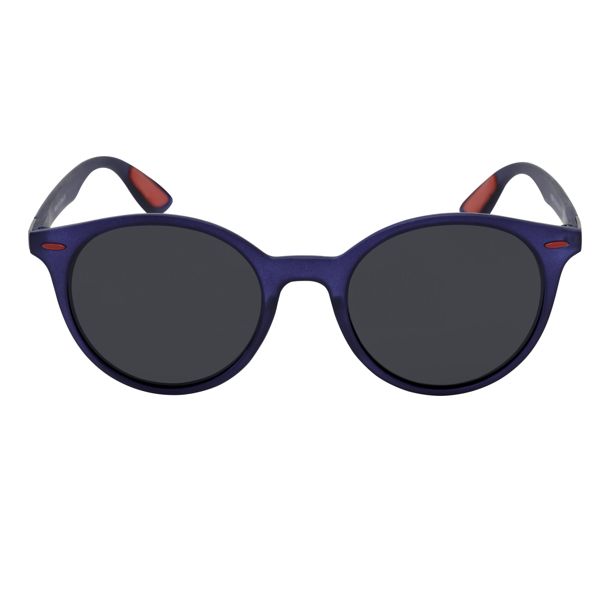 RAYSPORT - Polarized P3 Round Sunglasses Textured Matte Blue Smoke Lens
