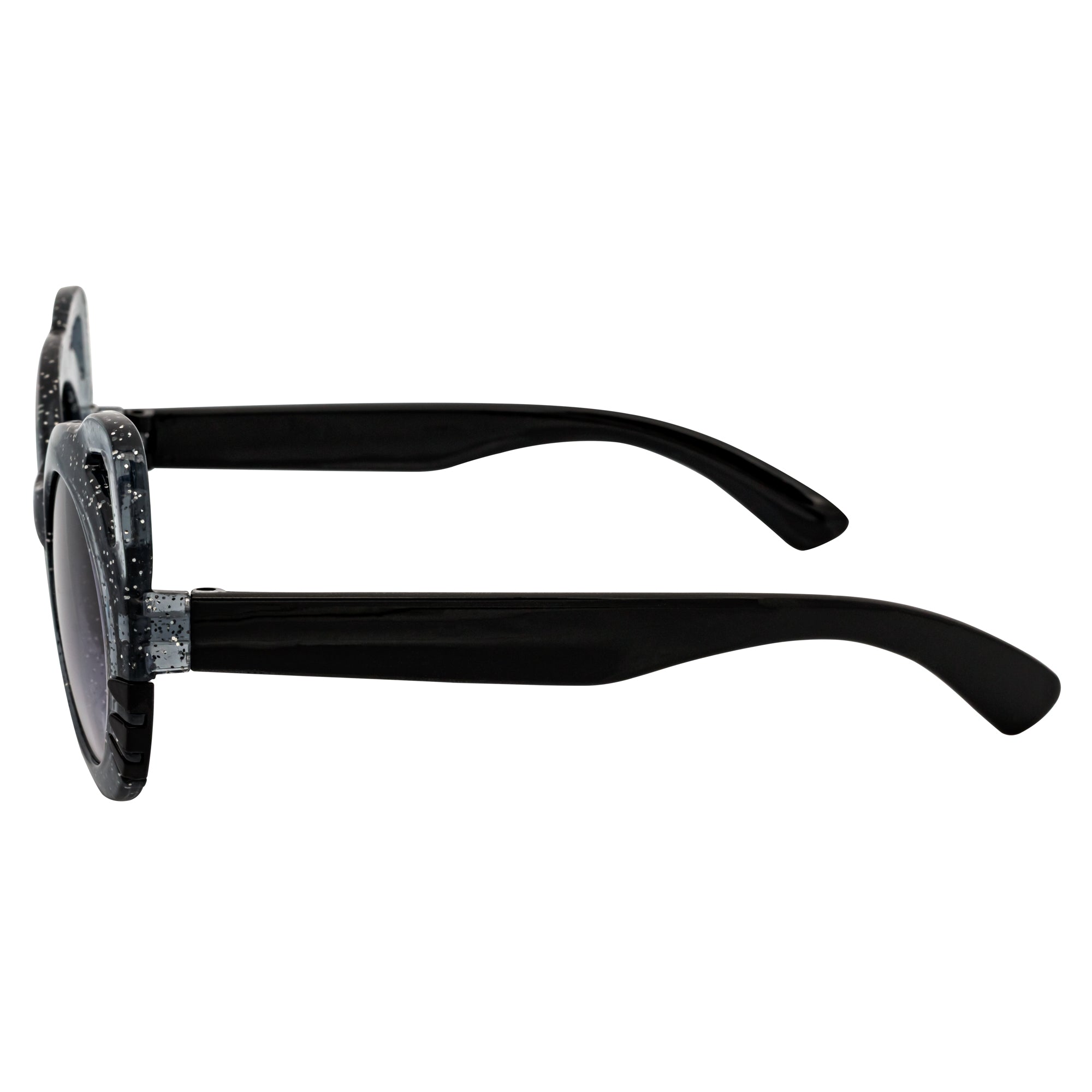 Black sunglasses on a white background