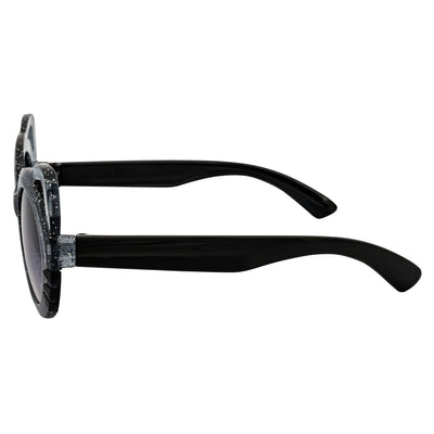Black sunglasses on a white background