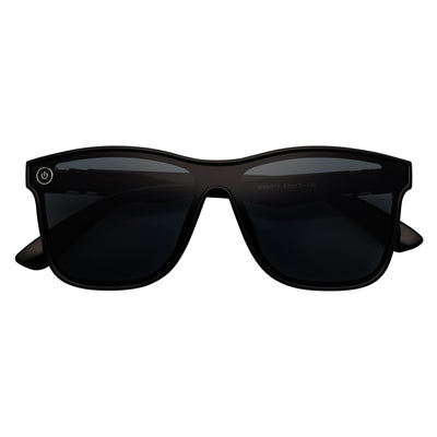 ZENITH - Mono Lens Shield Horn Rimmed Sunglasses Black Smoke