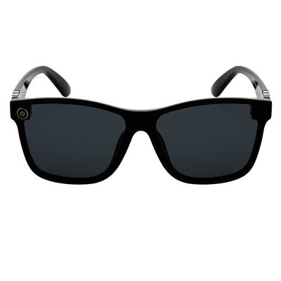 ZENITH - Mono Lens Shield Horn Rimmed Sunglasses Black Smoke