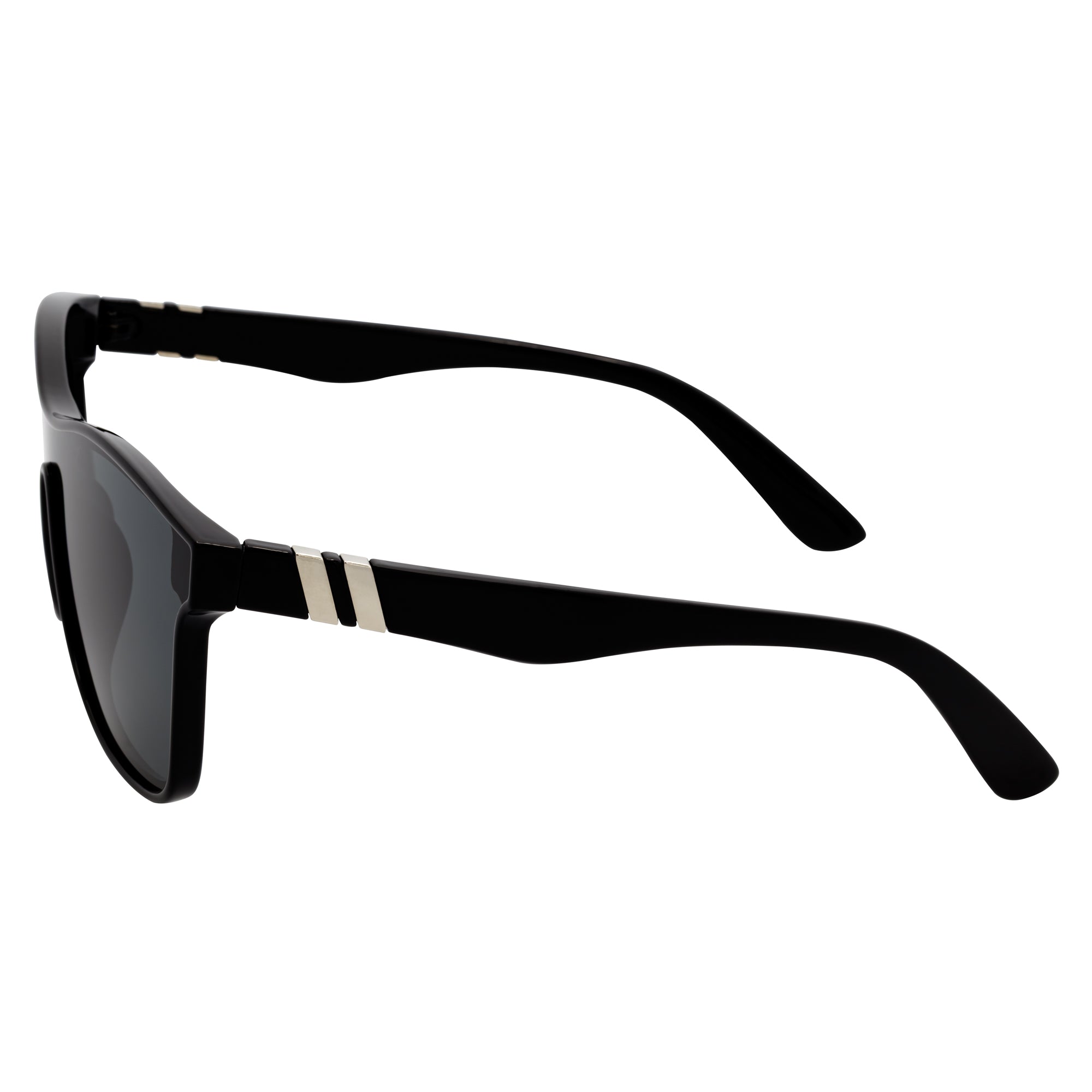 ZENITH - Mono Lens Shield Horn Rimmed Sunglasses Black Smoke