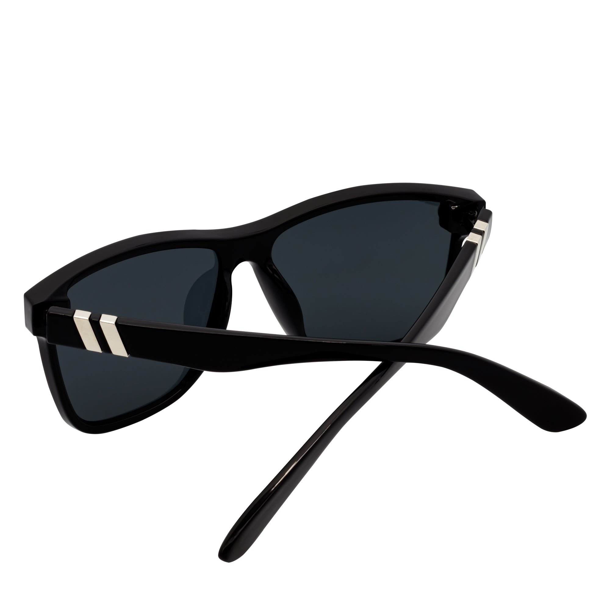 ZENITH - Mono Lens Shield Horn Rimmed Sunglasses Black Smoke
