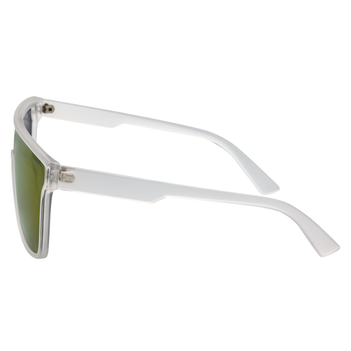 AEON - Flat Top Shield Polarized Sunglasses Mono Lens Frost Purple Mirror