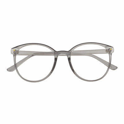 ARBUS - Round Horn Rimmed Blue Light Glasses Clear Gray Clear Lens