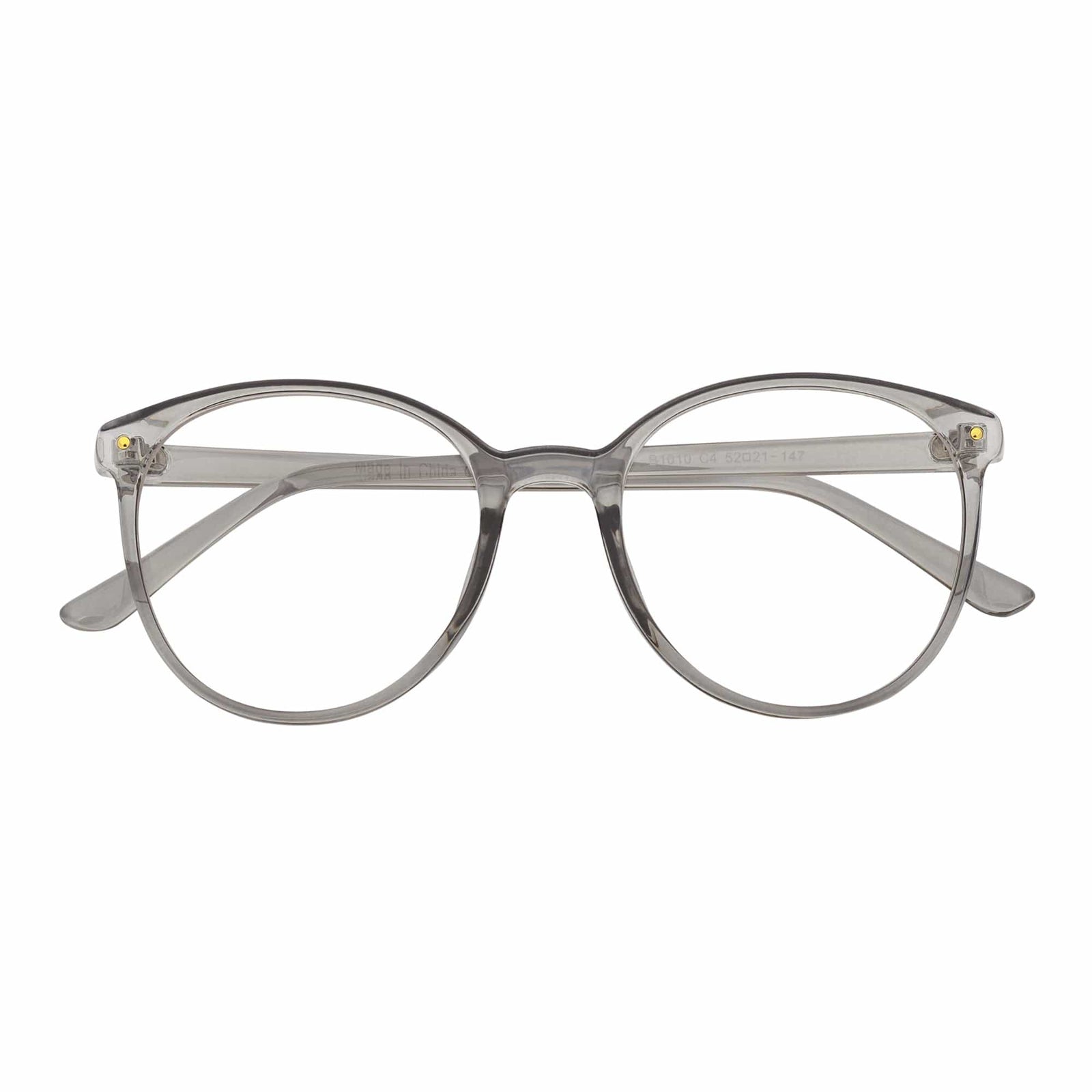 ARBUS - Round Horn Rimmed Blue Light Glasses Clear Gray Clear Lens