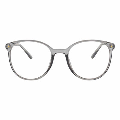 ARBUS - Round Horn Rimmed Blue Light Glasses Clear Gray Clear Lens