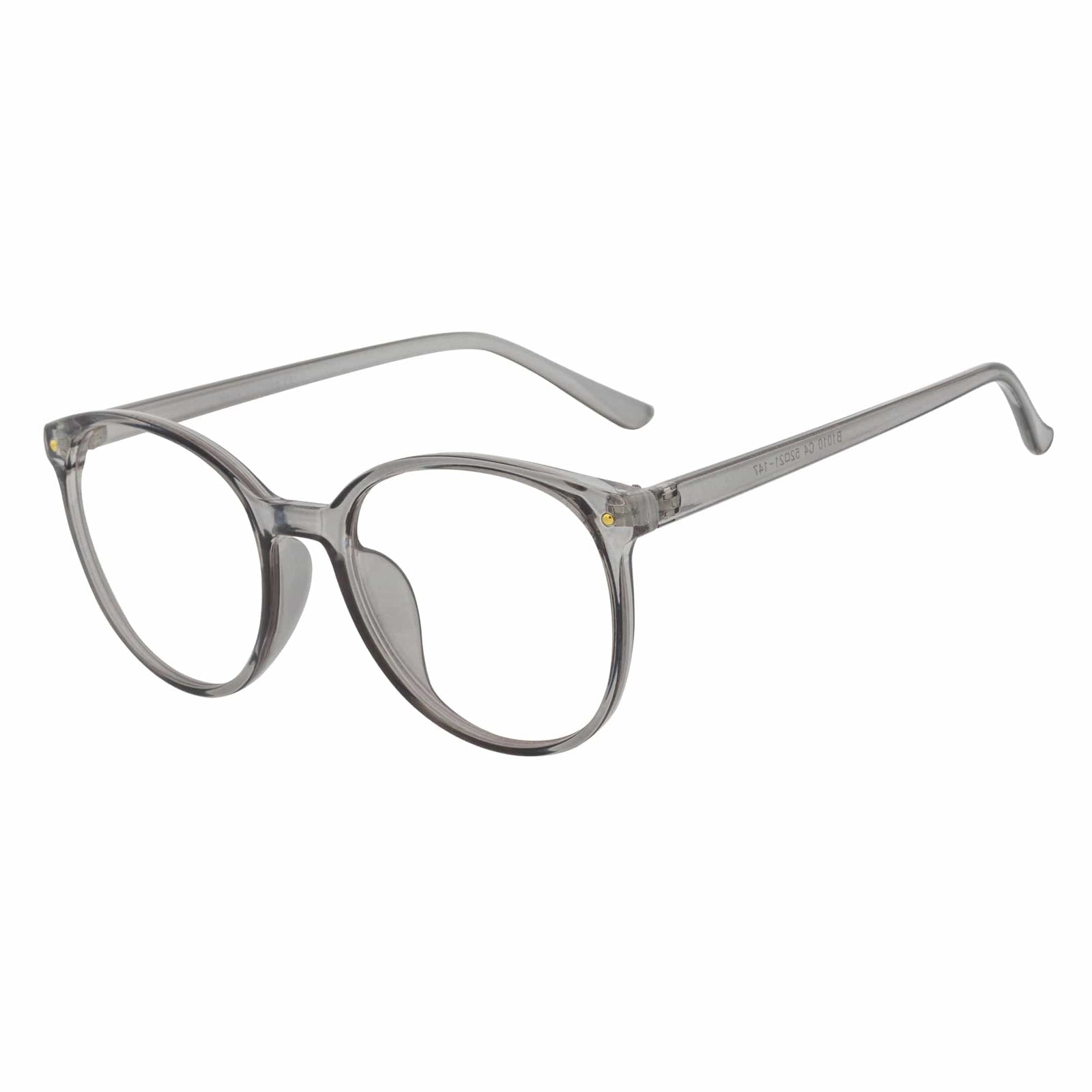 ARBUS - Round Horn Rimmed Blue Light Glasses Clear Gray Clear Lens