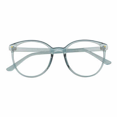 ARBUS - Round Horn Rimmed Blue Light Glasses Clear Green Clear Lens