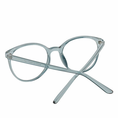 ARBUS - Round Horn Rimmed Blue Light Glasses Clear Green Clear Lens
