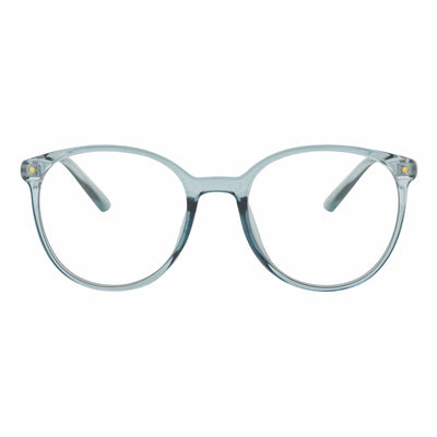 ARBUS - Round Horn Rimmed Blue Light Glasses Clear Green Clear Lens