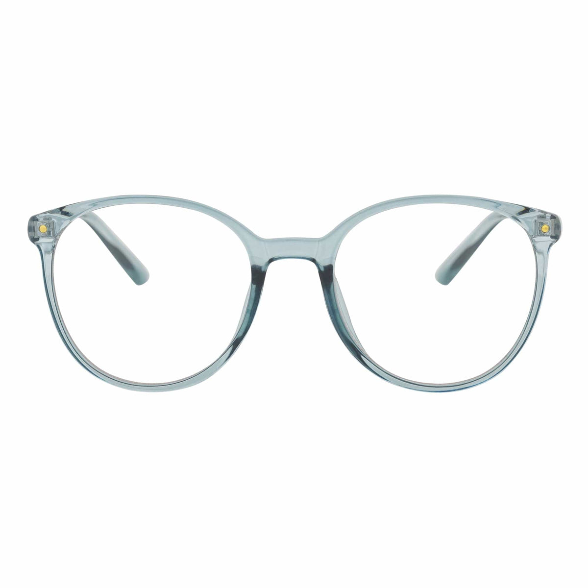 ARBUS - Round Horn Rimmed Blue Light Glasses Clear Green Clear Lens