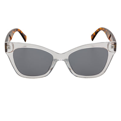 AUDREY - Womens Oversize Mid Century Modern Cat Eye Sunglasses Clear Tortoise
