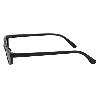 BURMESE - Retro Small Hexagonal Cat Eye Black Sunglasses Lavender Lens