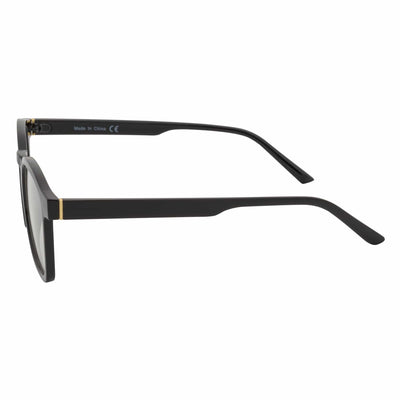 DENMARK - Square Horn Rimmed Blue Light Glasses Black Clear Lens