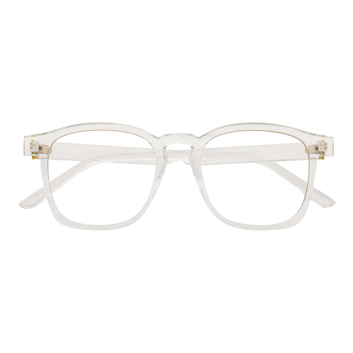 DENMARK - Square Horn Rimmed Blue Light Glasses Clear Clear Lens