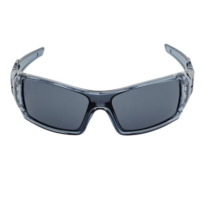 FUEL - Modern Sports Wraparound Single Lens Sunglasses Clear Gray Smoke Lens