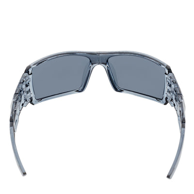FUEL - Modern Sports Wraparound Single Lens Sunglasses Clear Gray Smoke Lens
