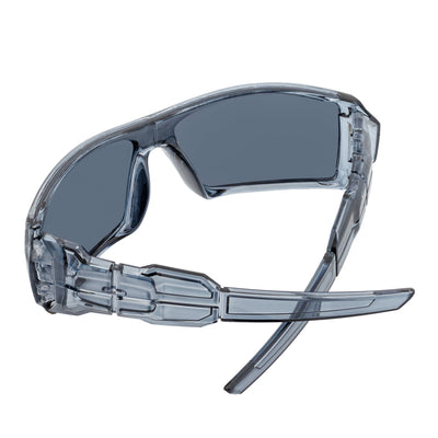 FUEL - Modern Sports Wraparound Single Lens Sunglasses Clear Gray Smoke Lens