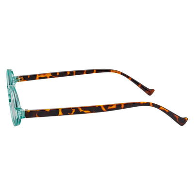 GIDEON - Small Round Sunglasses Blue-Tortoise Smoke