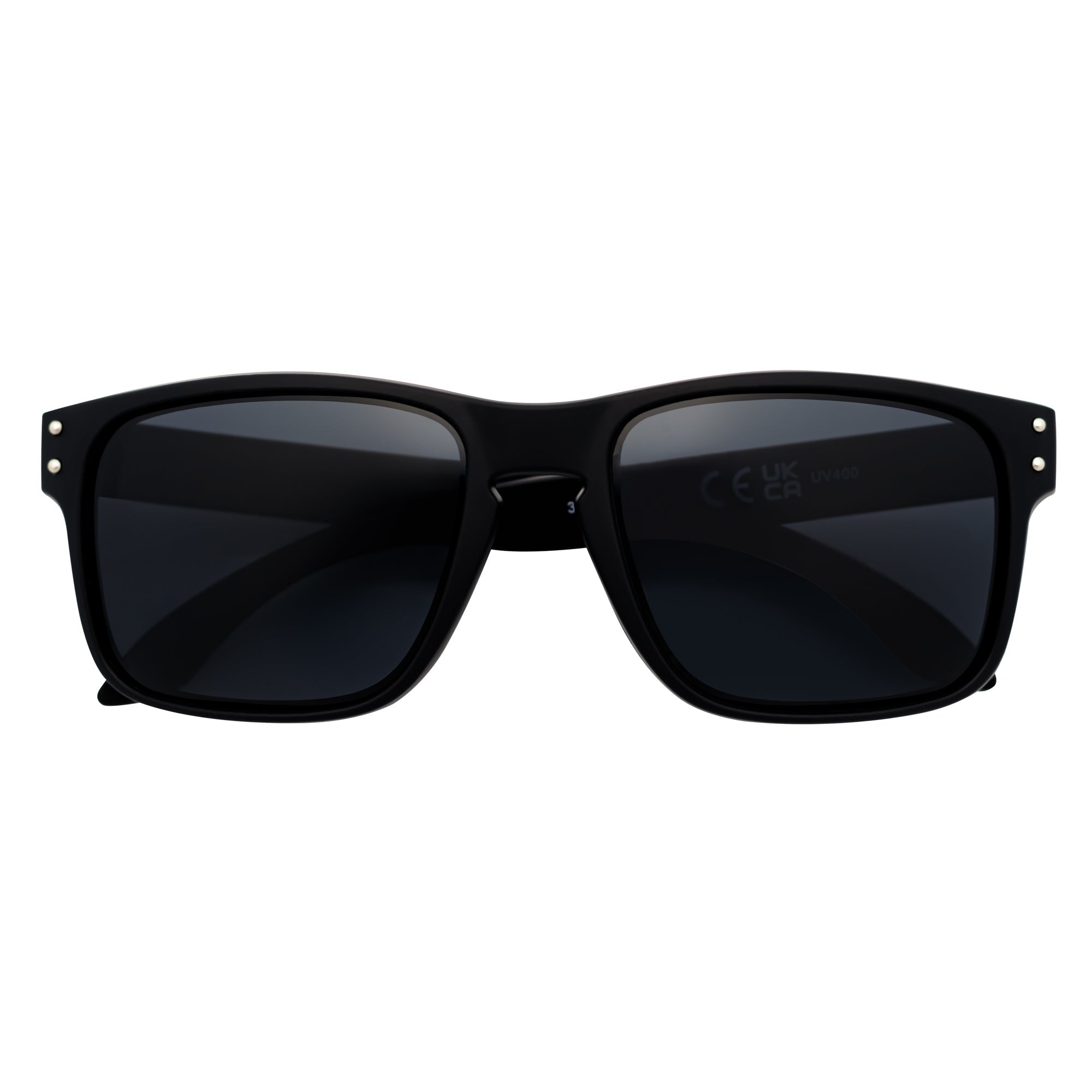HALLBROOK - Polarized Modern Sports Sunglasses Matte Black Dark Smoke
