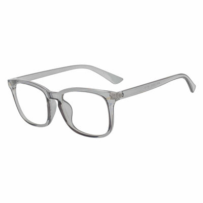 HARPER - Classic Horn Rimmed Blue Light Glasses Clear Gray Clear Lens