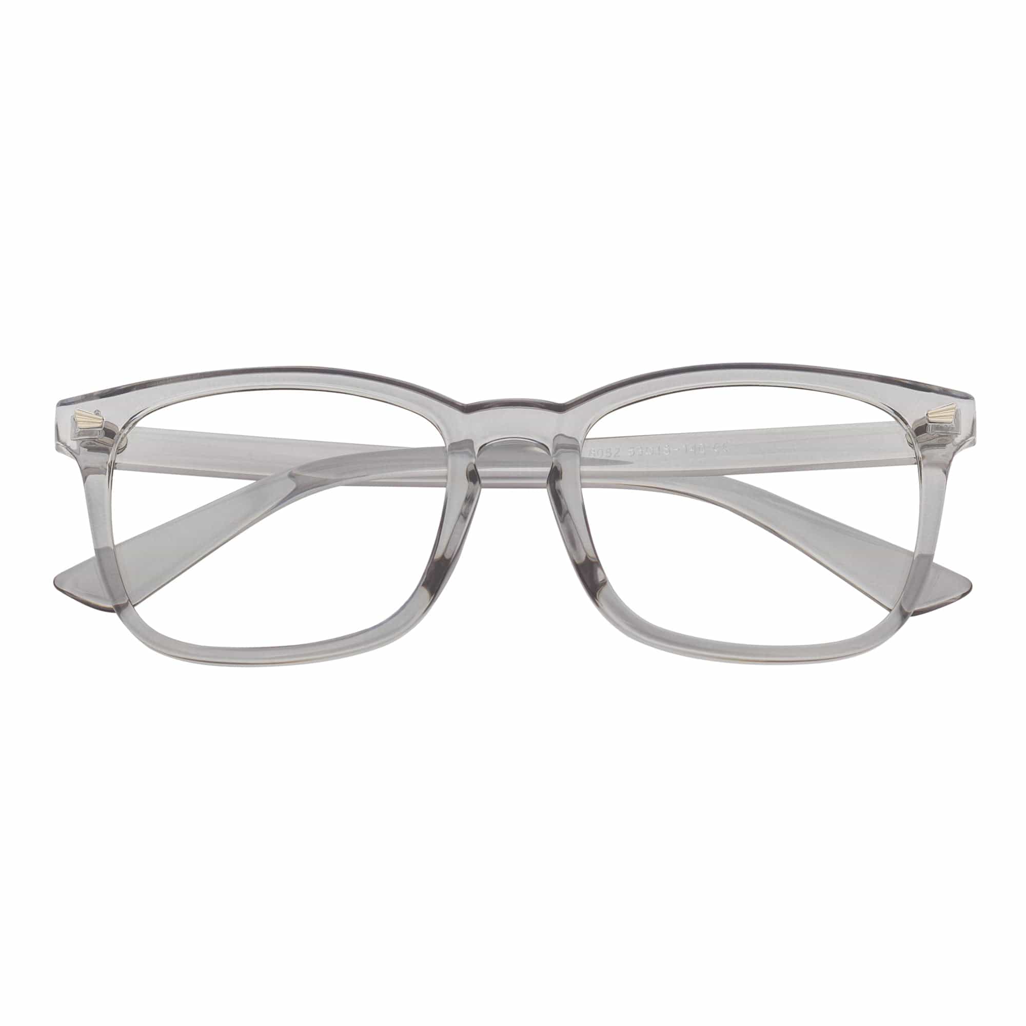 HARPER - Classic Horn Rimmed Blue Light Glasses Clear Gray Clear Lens