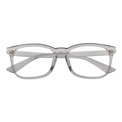 HARPER - Classic Horn Rimmed Blue Light Glasses Clear Gray Clear Lens