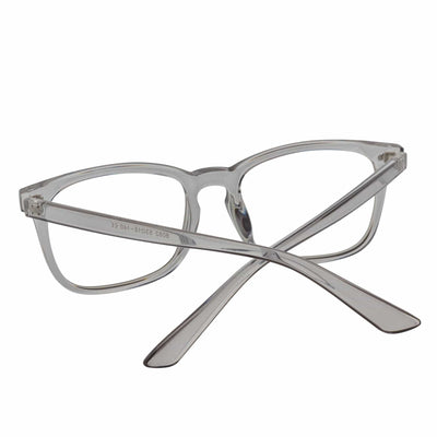 HARPER - Classic Horn Rimmed Blue Light Glasses Clear Gray Clear Lens