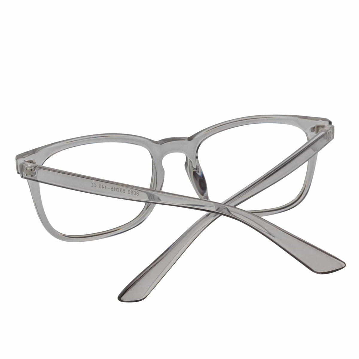 HARPER - Classic Horn Rimmed Blue Light Glasses Clear Gray Clear Lens